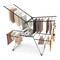 Costway 2-Tier Clothes Drying Rack with 33 Drying Rails Height Adjustable Gullwings